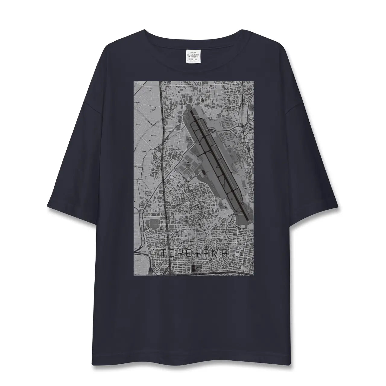 【豊山(愛知県)】地図柄ビッグシルエットTシャツ