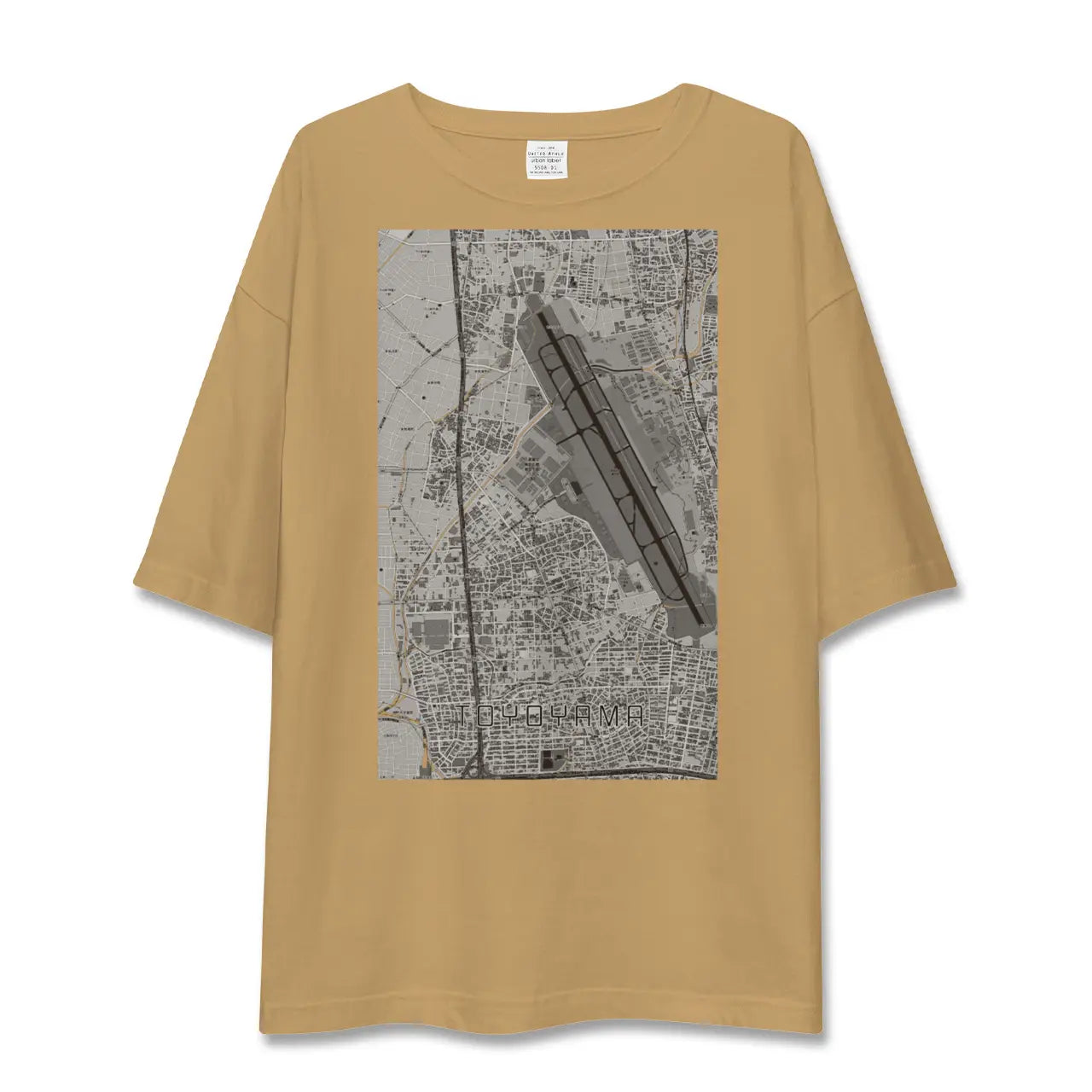 【豊山(愛知県)】地図柄ビッグシルエットTシャツ