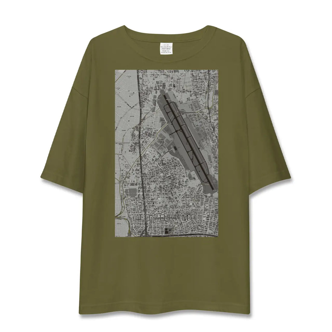 【豊山(愛知県)】地図柄ビッグシルエットTシャツ