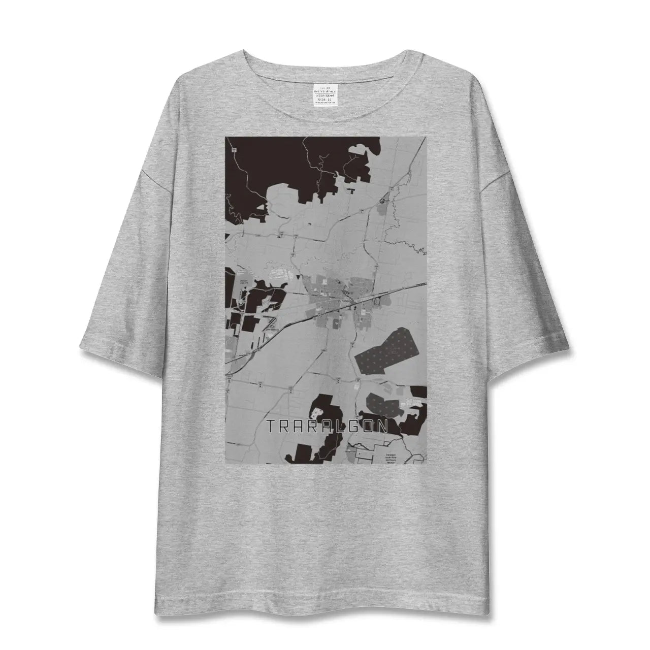 【トララルゴン(オーストラリア)】地図柄ビッグシルエットTシャツ