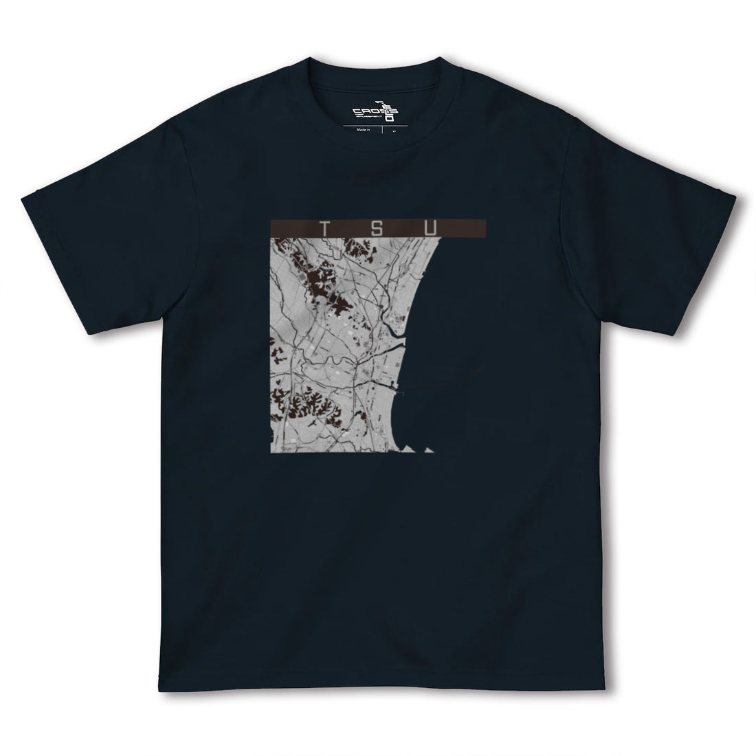 【津(三重県)】地図柄ヘビーウェイトTシャツ