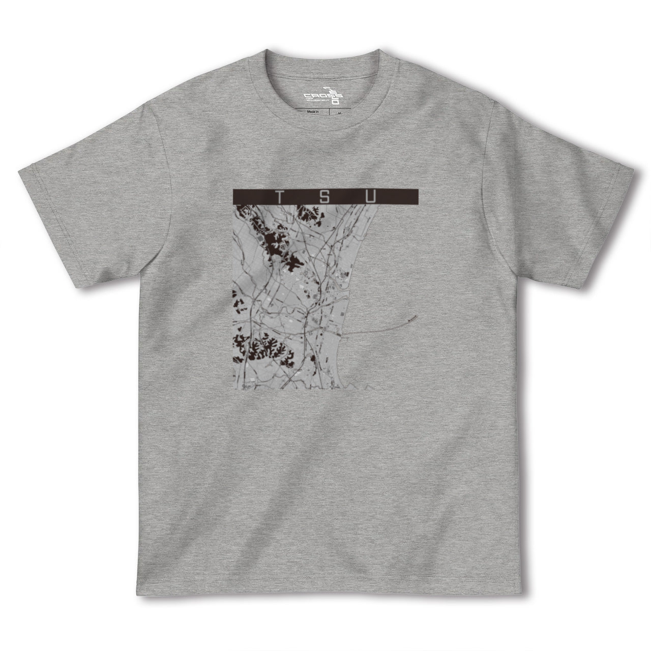 【津(三重県)】地図柄ヘビーウェイトTシャツ