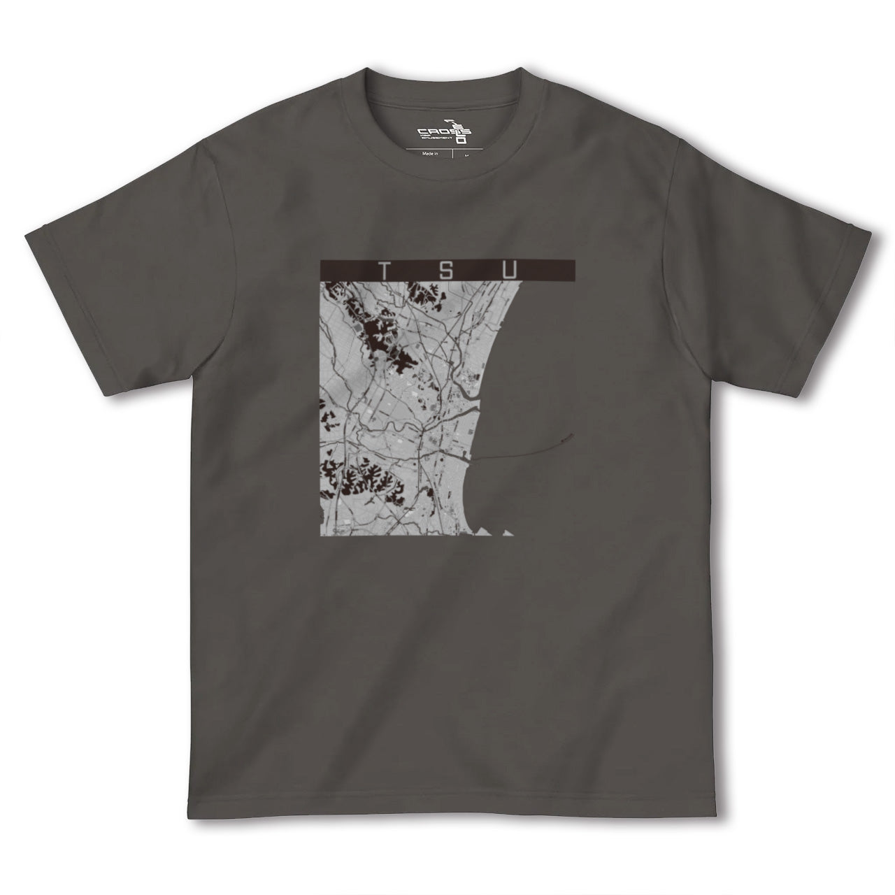 【津(三重県)】地図柄ヘビーウェイトTシャツ