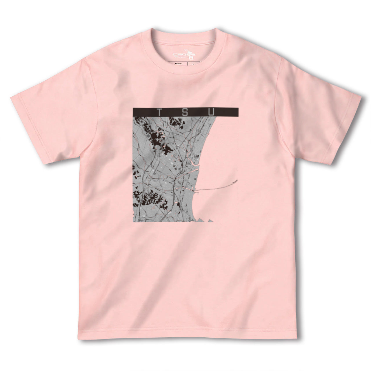 【津(三重県)】地図柄ヘビーウェイトTシャツ