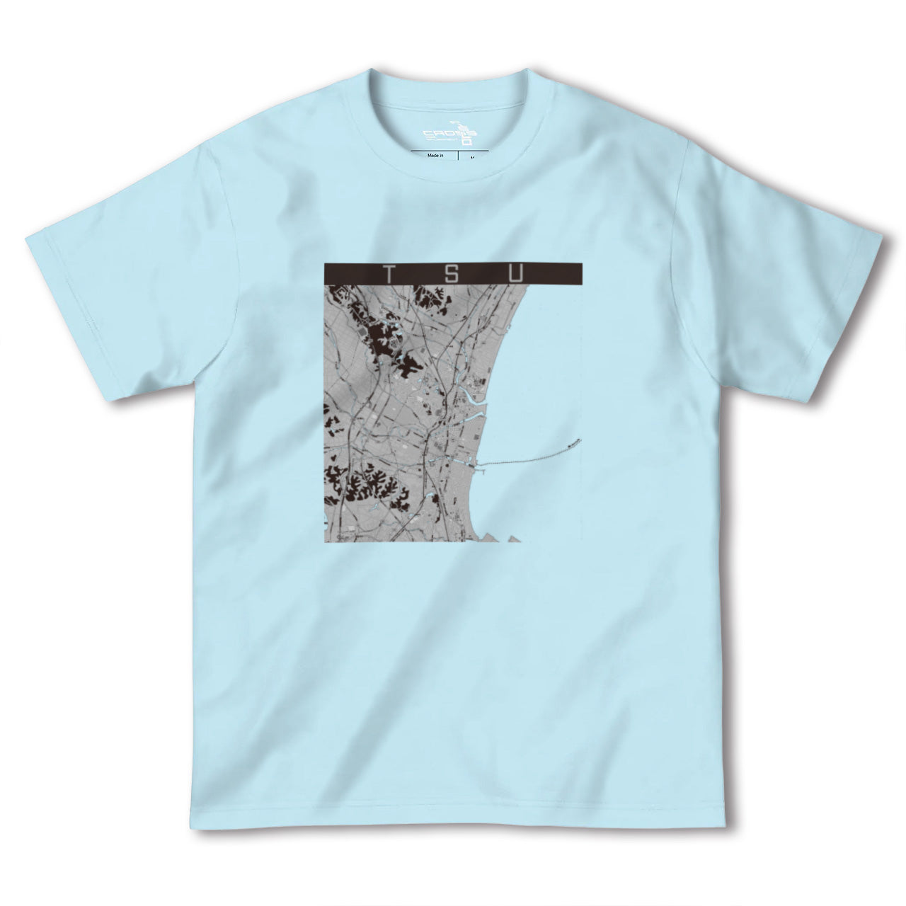【津(三重県)】地図柄ヘビーウェイトTシャツ