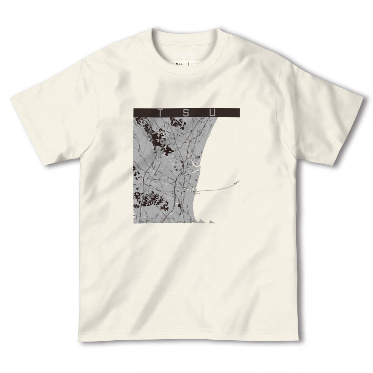 【津(三重県)】地図柄ヘビーウェイトTシャツ