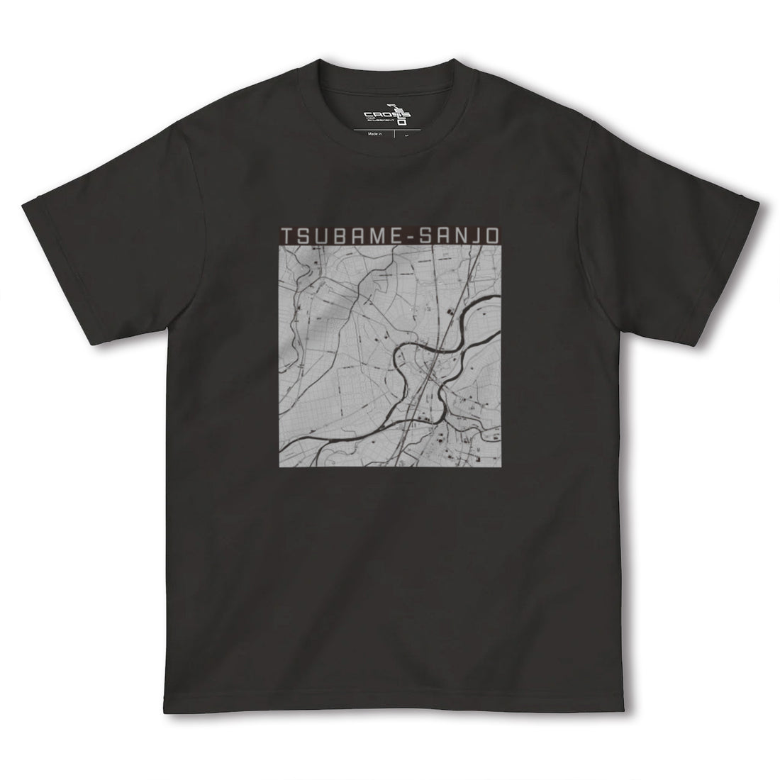 【燕三条(新潟県)】地図柄ヘビーウェイトTシャツ