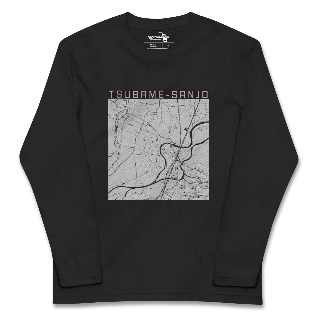 【燕三条(新潟県)】地図柄ロングスリーブTシャツ