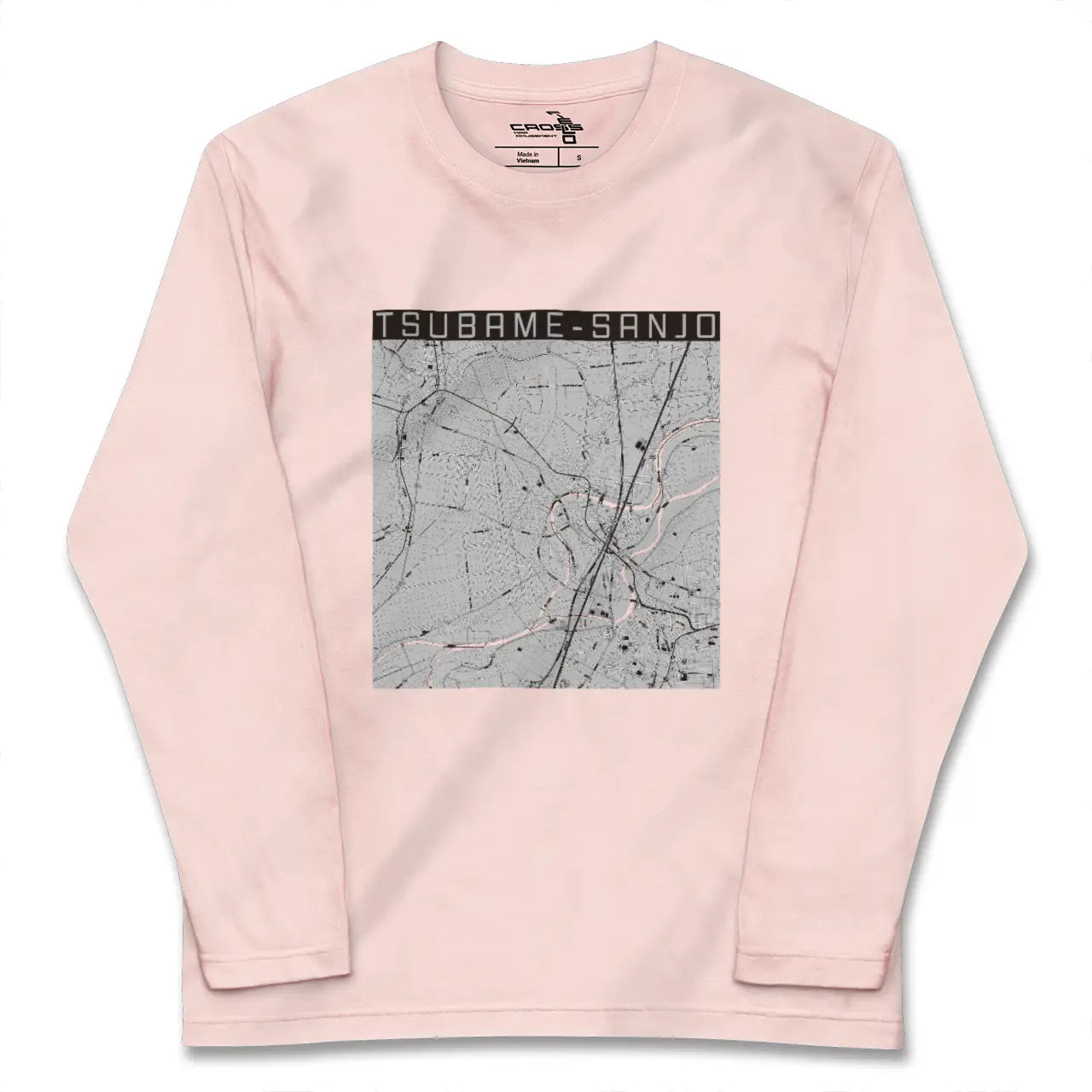 【燕三条(新潟県)】地図柄ロングスリーブTシャツ