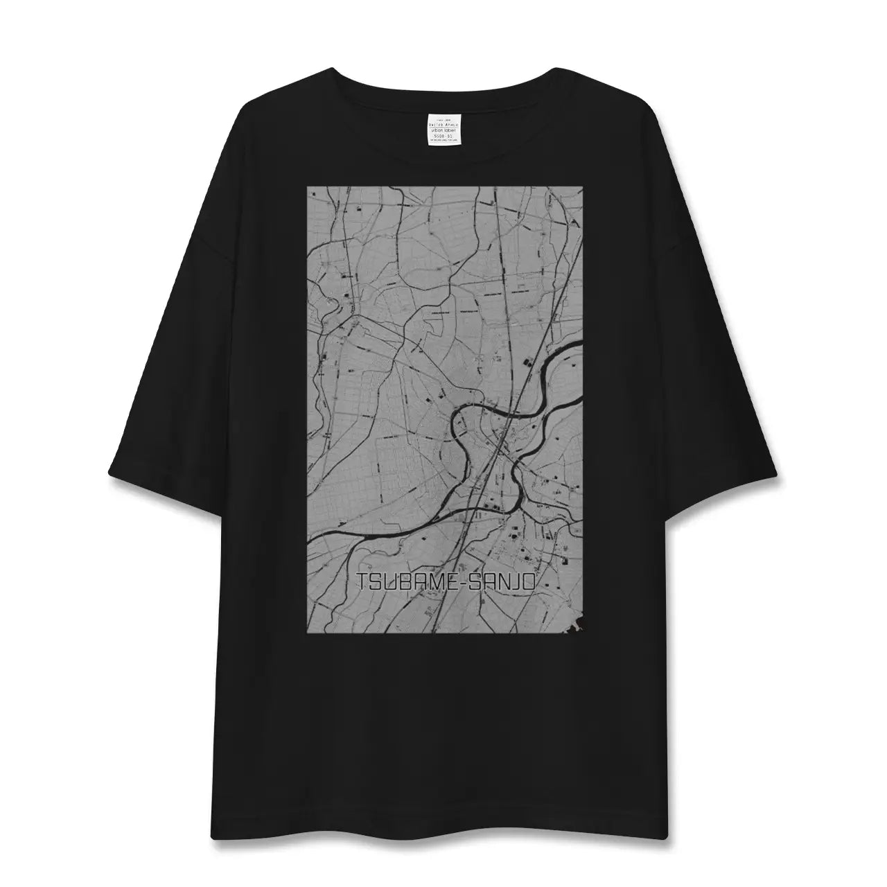 【燕三条(新潟県)】地図柄ビッグシルエットTシャツ
