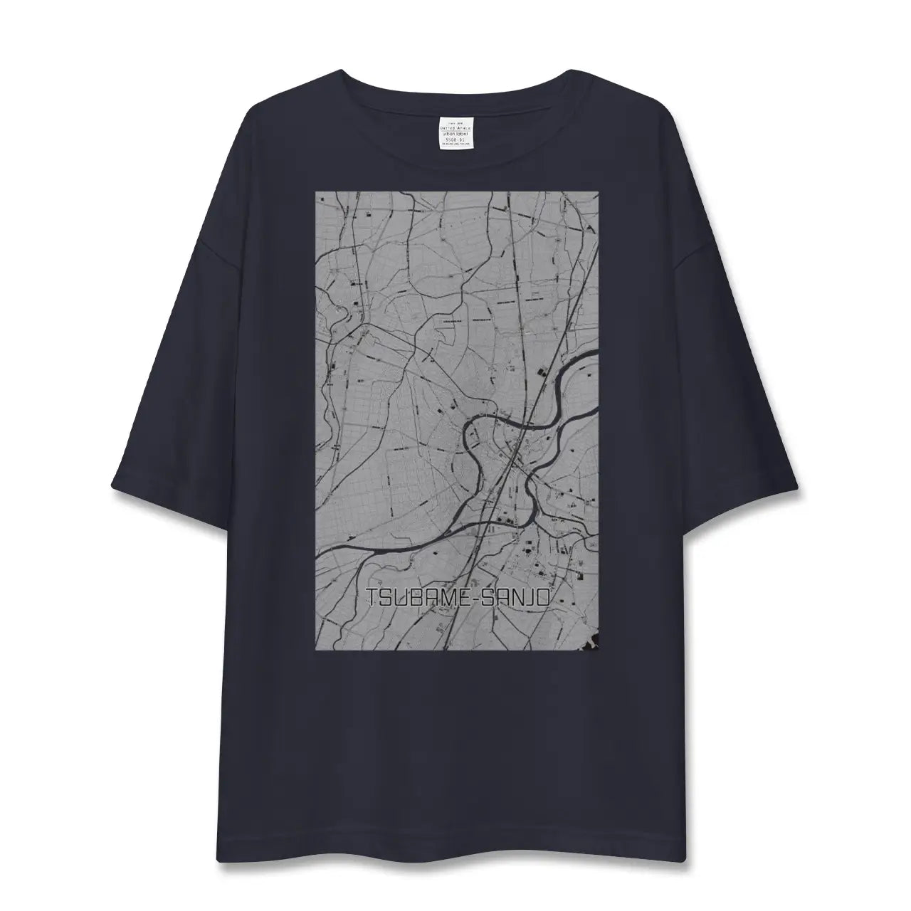 【燕三条(新潟県)】地図柄ビッグシルエットTシャツ