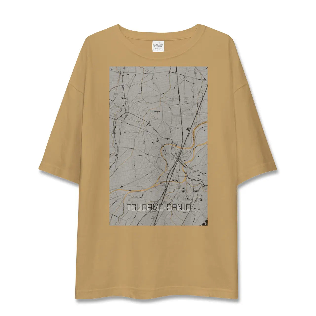 【燕三条(新潟県)】地図柄ビッグシルエットTシャツ