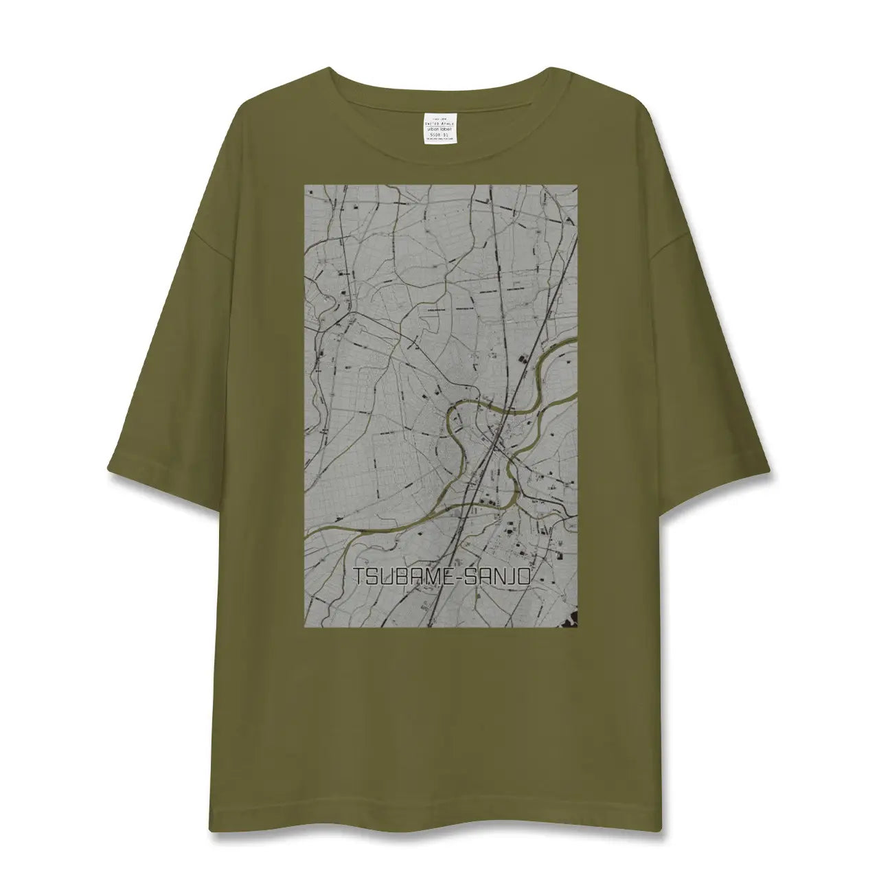 【燕三条(新潟県)】地図柄ビッグシルエットTシャツ