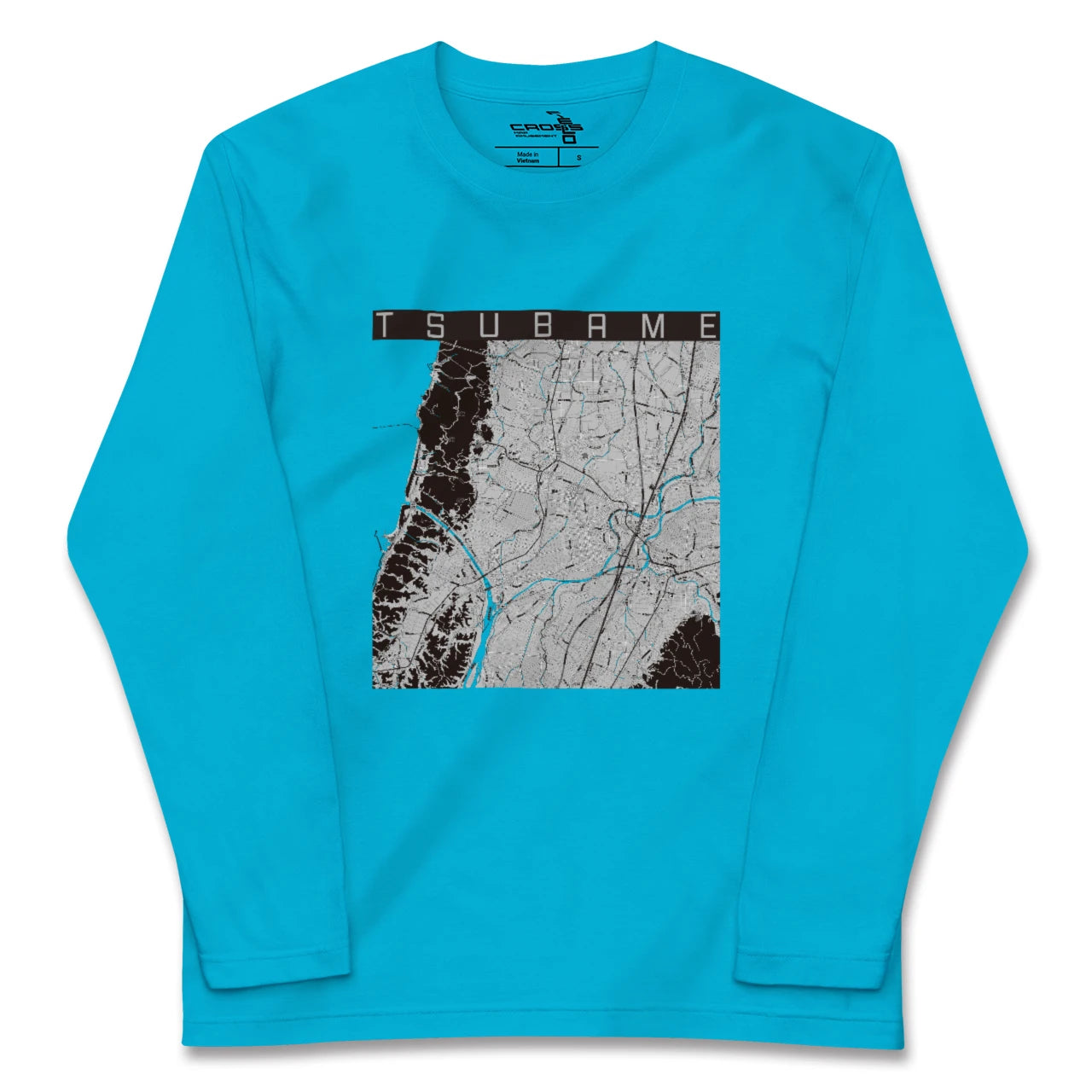 【燕(新潟県)】地図柄ロングスリーブTシャツ