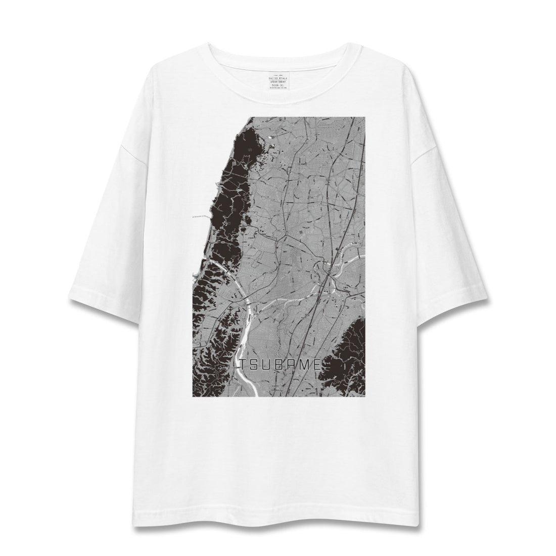 【燕(新潟県)】地図柄ビッグシルエットTシャツ
