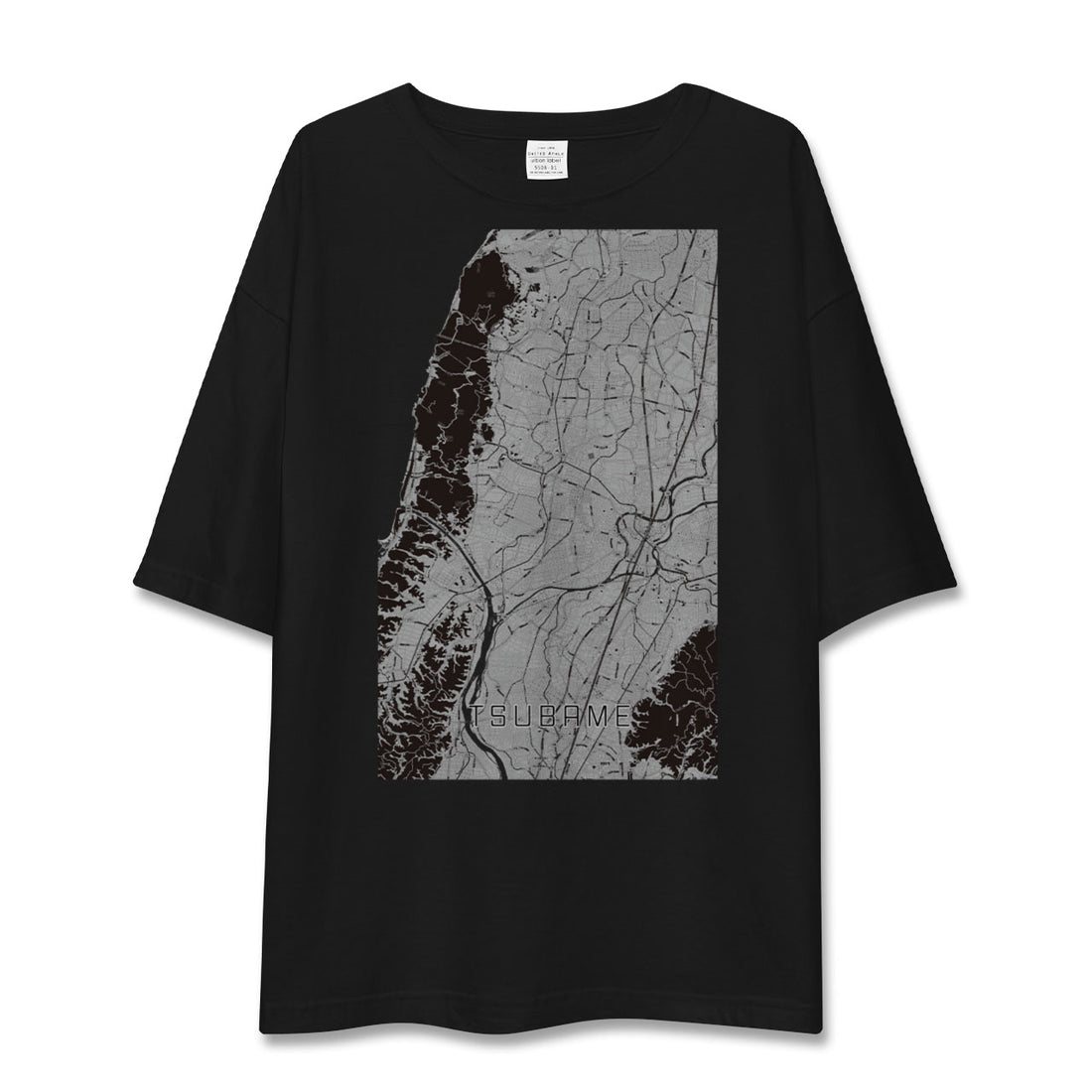 【燕(新潟県)】地図柄ビッグシルエットTシャツ