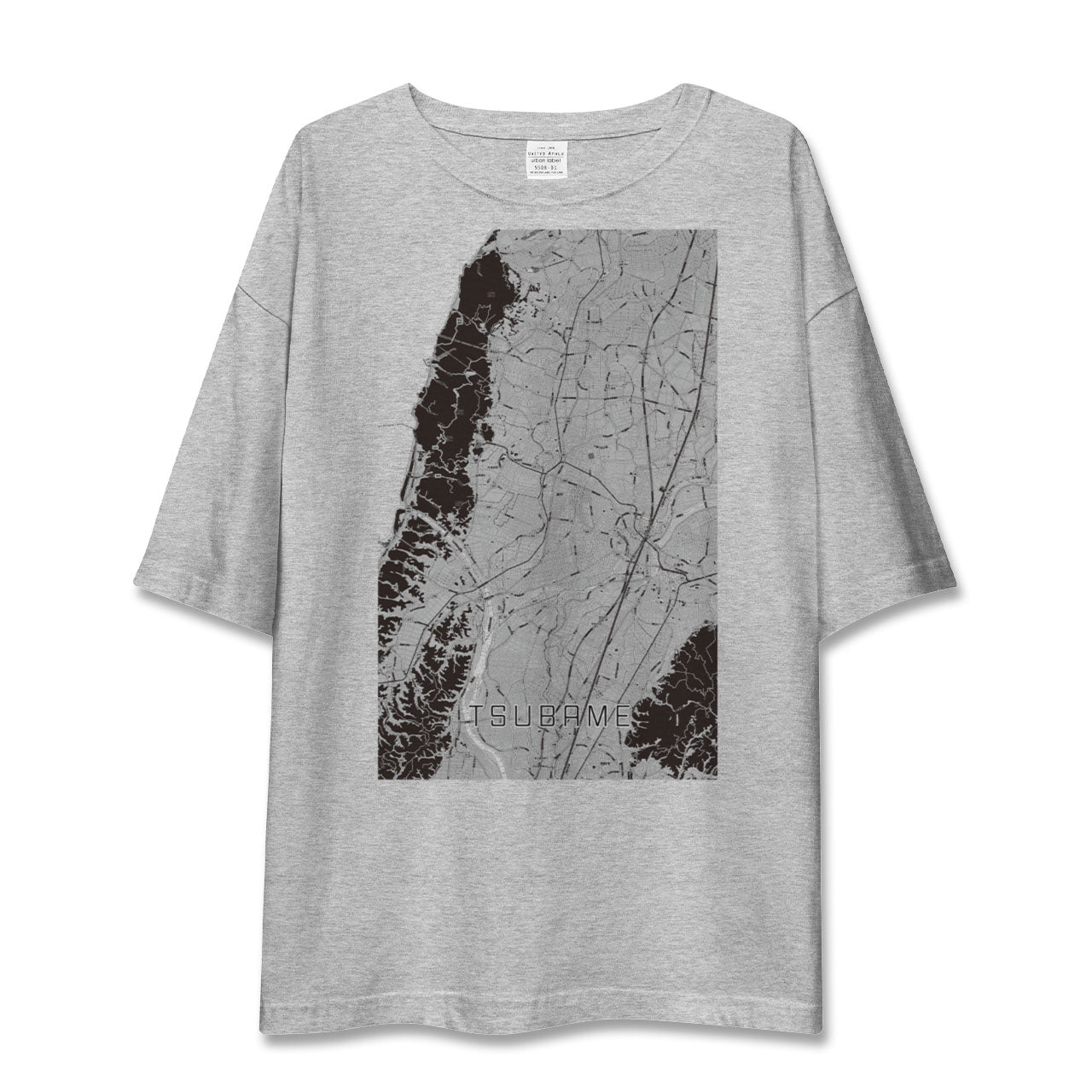 【燕(新潟県)】地図柄ビッグシルエットTシャツ
