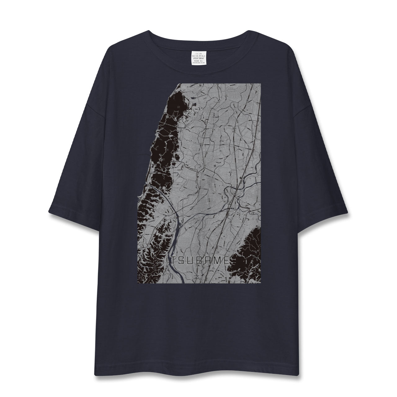 【燕(新潟県)】地図柄ビッグシルエットTシャツ