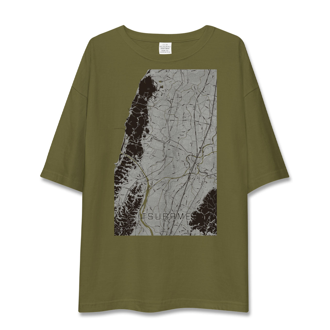 【燕(新潟県)】地図柄ビッグシルエットTシャツ