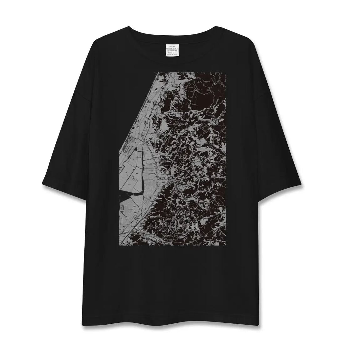【津幡(石川県)】地図柄ビッグシルエットTシャツ