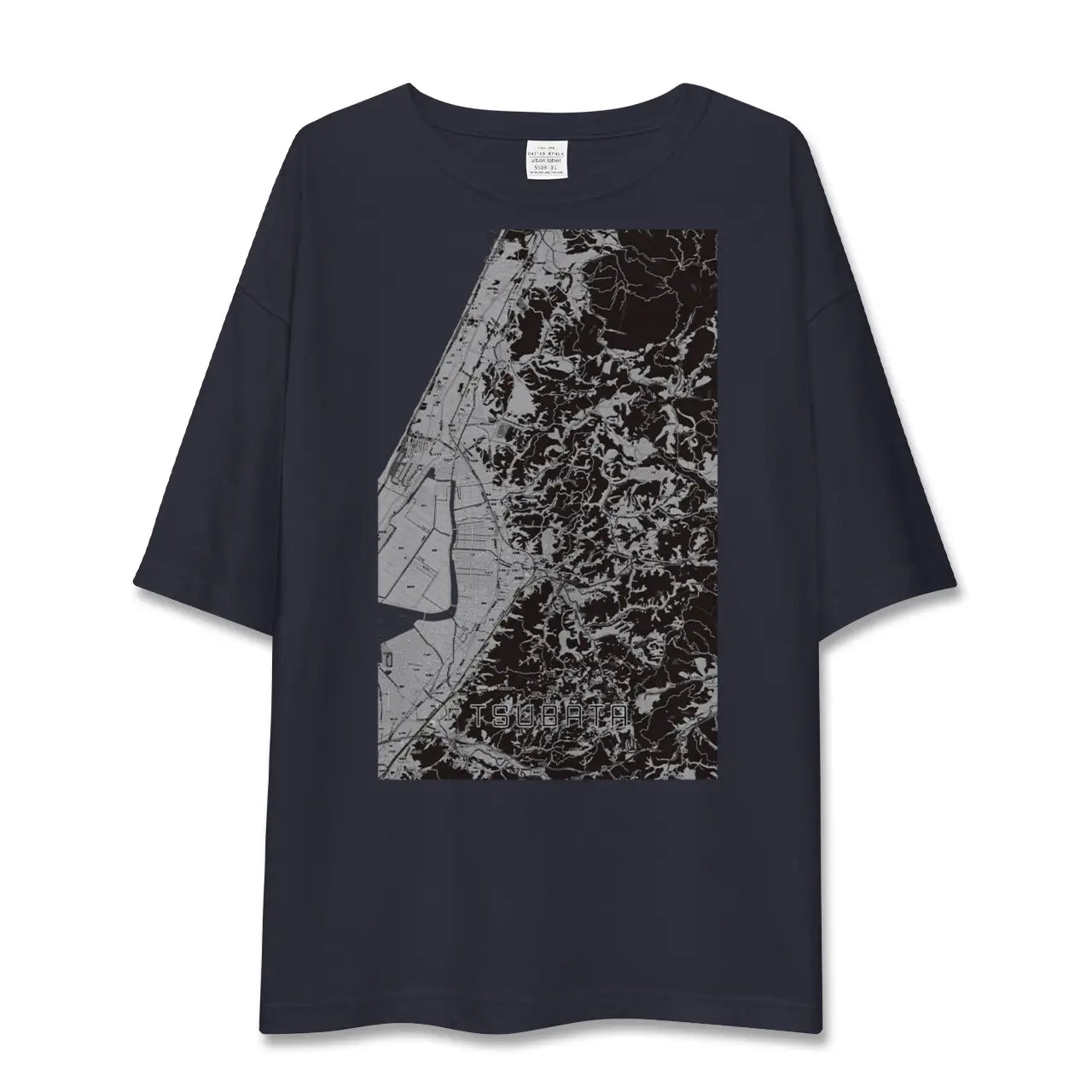 【津幡(石川県)】地図柄ビッグシルエットTシャツ