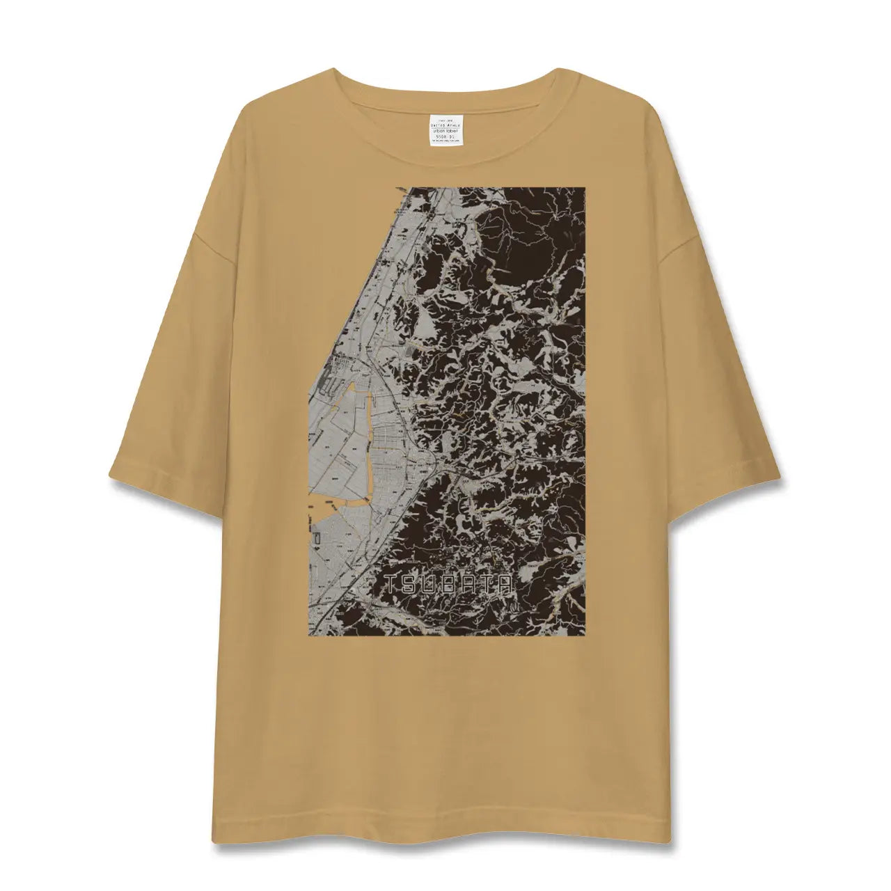 【津幡(石川県)】地図柄ビッグシルエットTシャツ