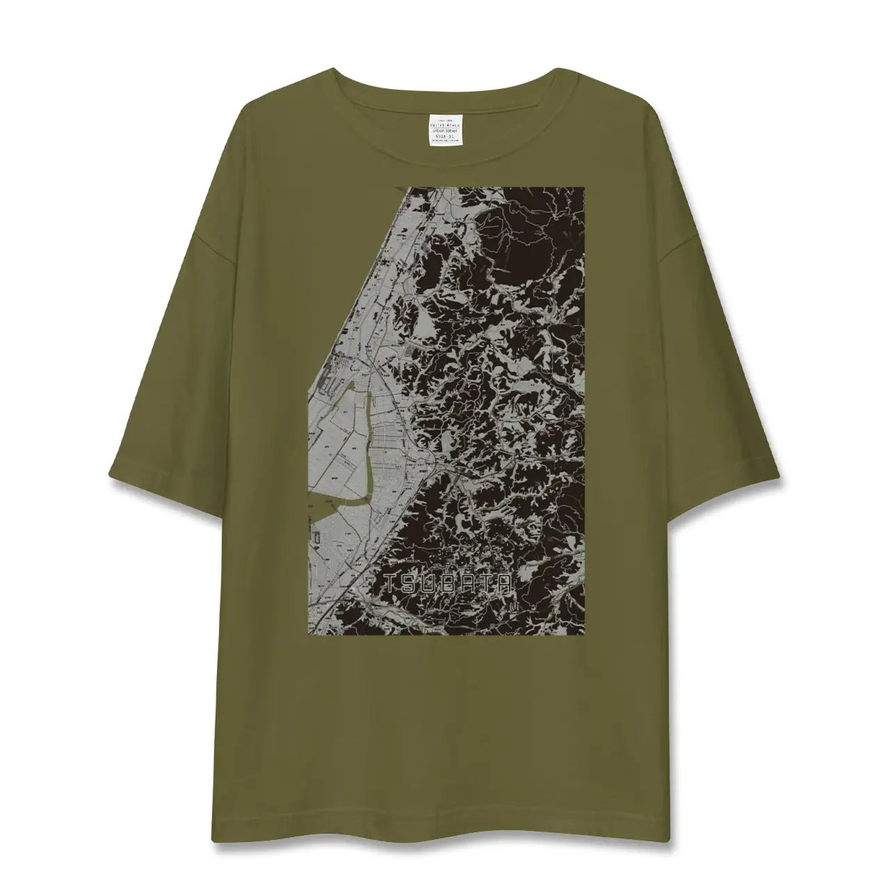 【津幡(石川県)】地図柄ビッグシルエットTシャツ