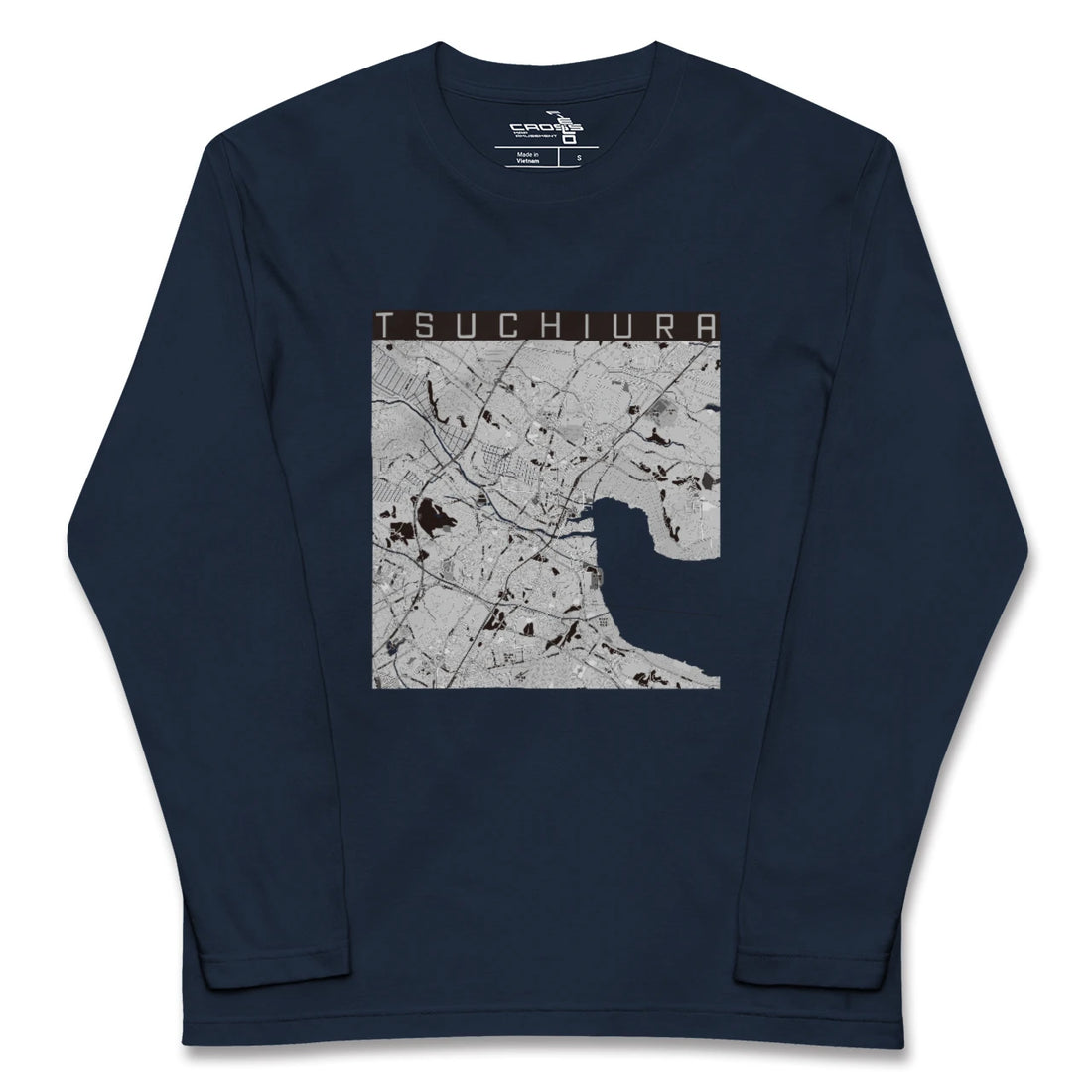 【土浦(茨城県)】地図柄ロングスリーブTシャツ