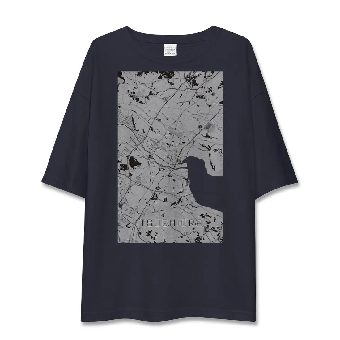 【土浦(茨城県)】地図柄ビッグシルエットTシャツ