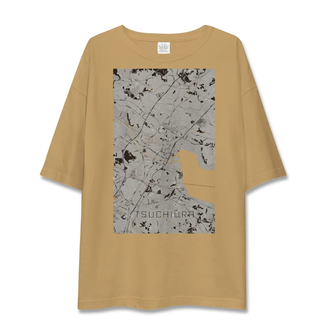 【土浦(茨城県)】地図柄ビッグシルエットTシャツ
