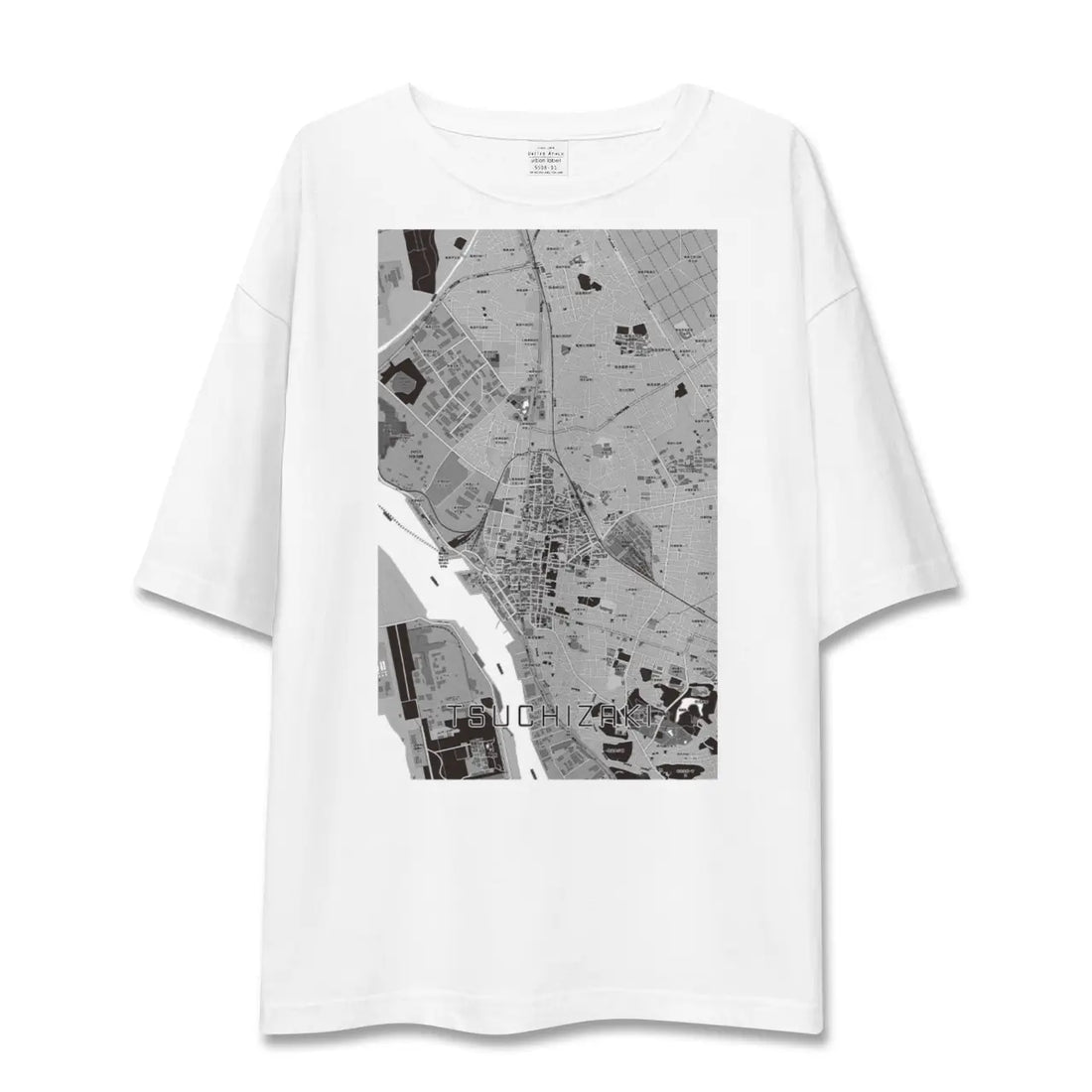 【土崎(秋田県)】地図柄ビッグシルエットTシャツ