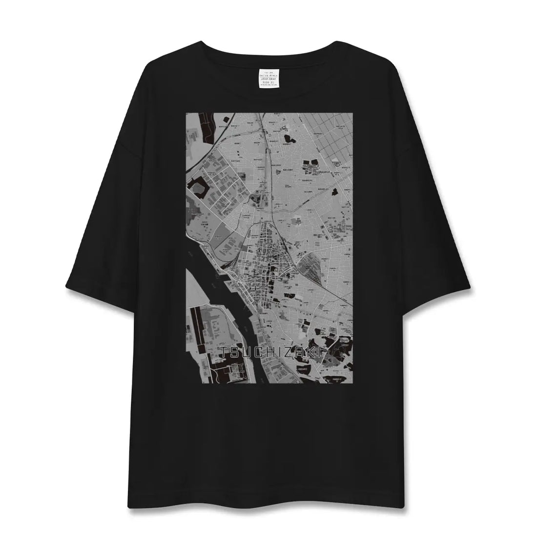 【土崎(秋田県)】地図柄ビッグシルエットTシャツ