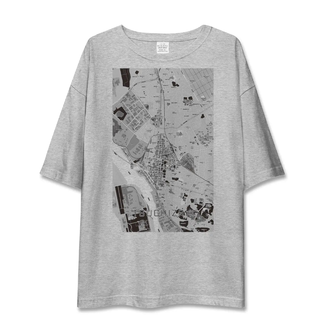 【土崎(秋田県)】地図柄ビッグシルエットTシャツ
