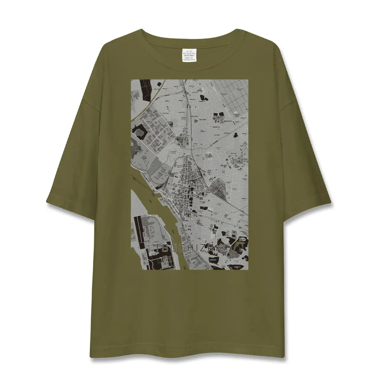 【土崎(秋田県)】地図柄ビッグシルエットTシャツ