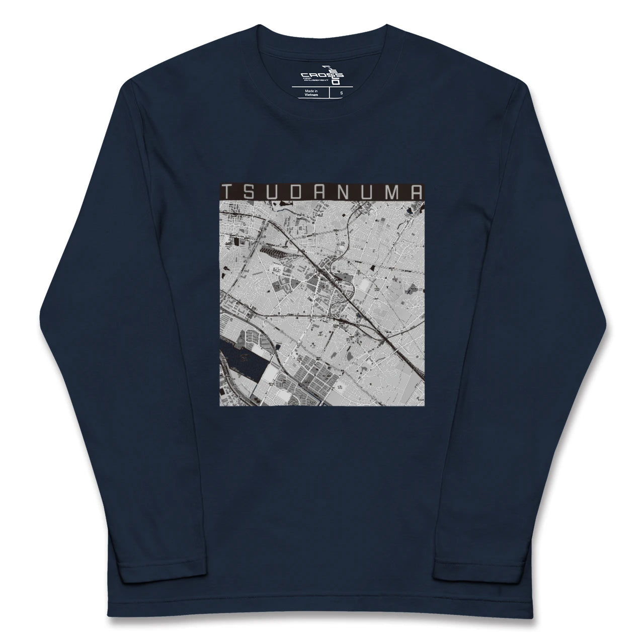 【津田沼(千葉県)】地図柄ロングスリーブTシャツ