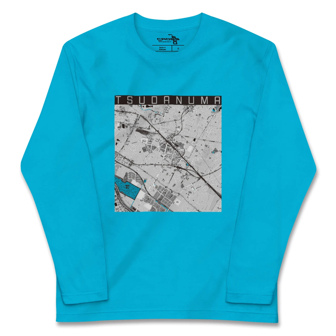 【津田沼(千葉県)】地図柄ロングスリーブTシャツ