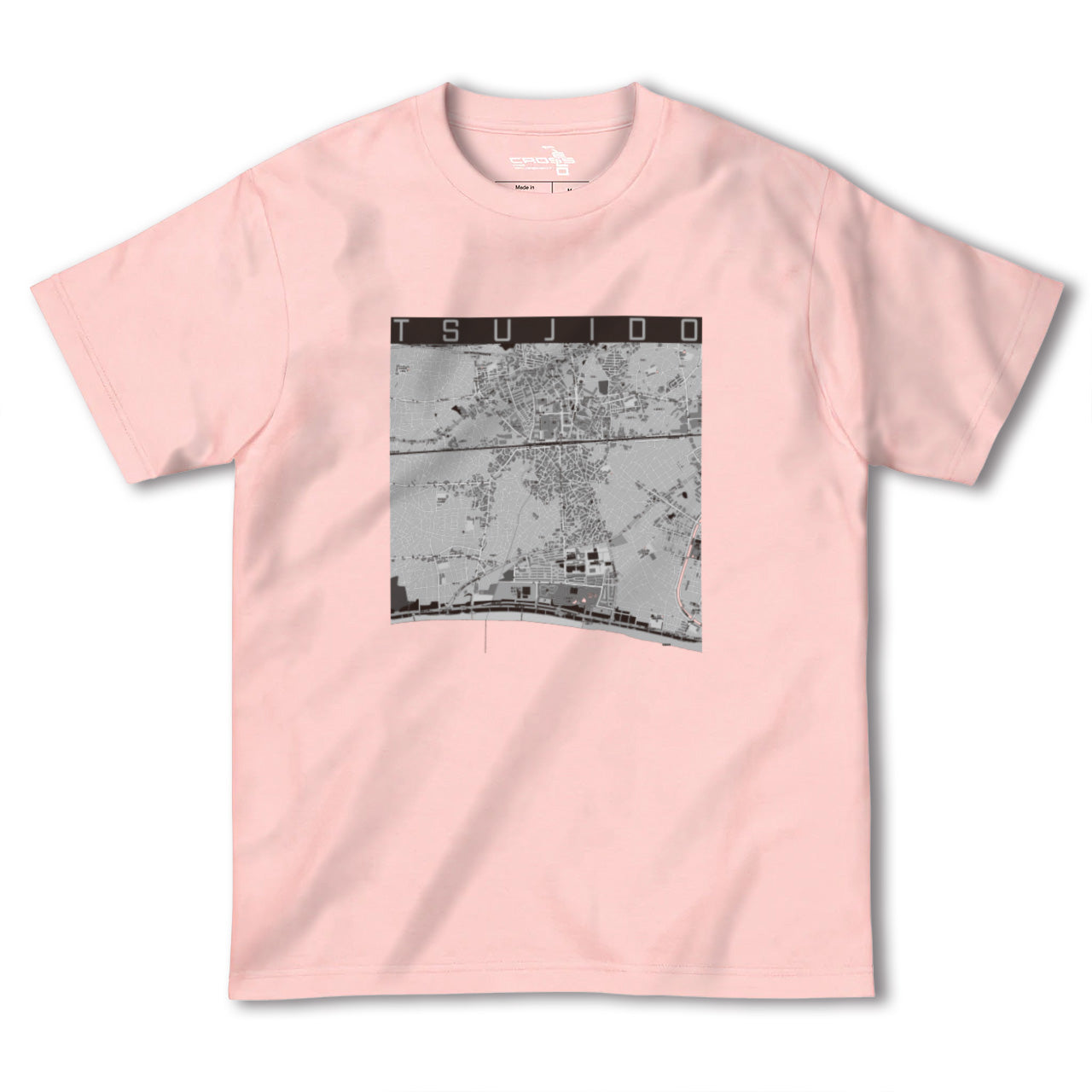 【辻堂(神奈川県)】地図柄ヘビーウェイトTシャツ