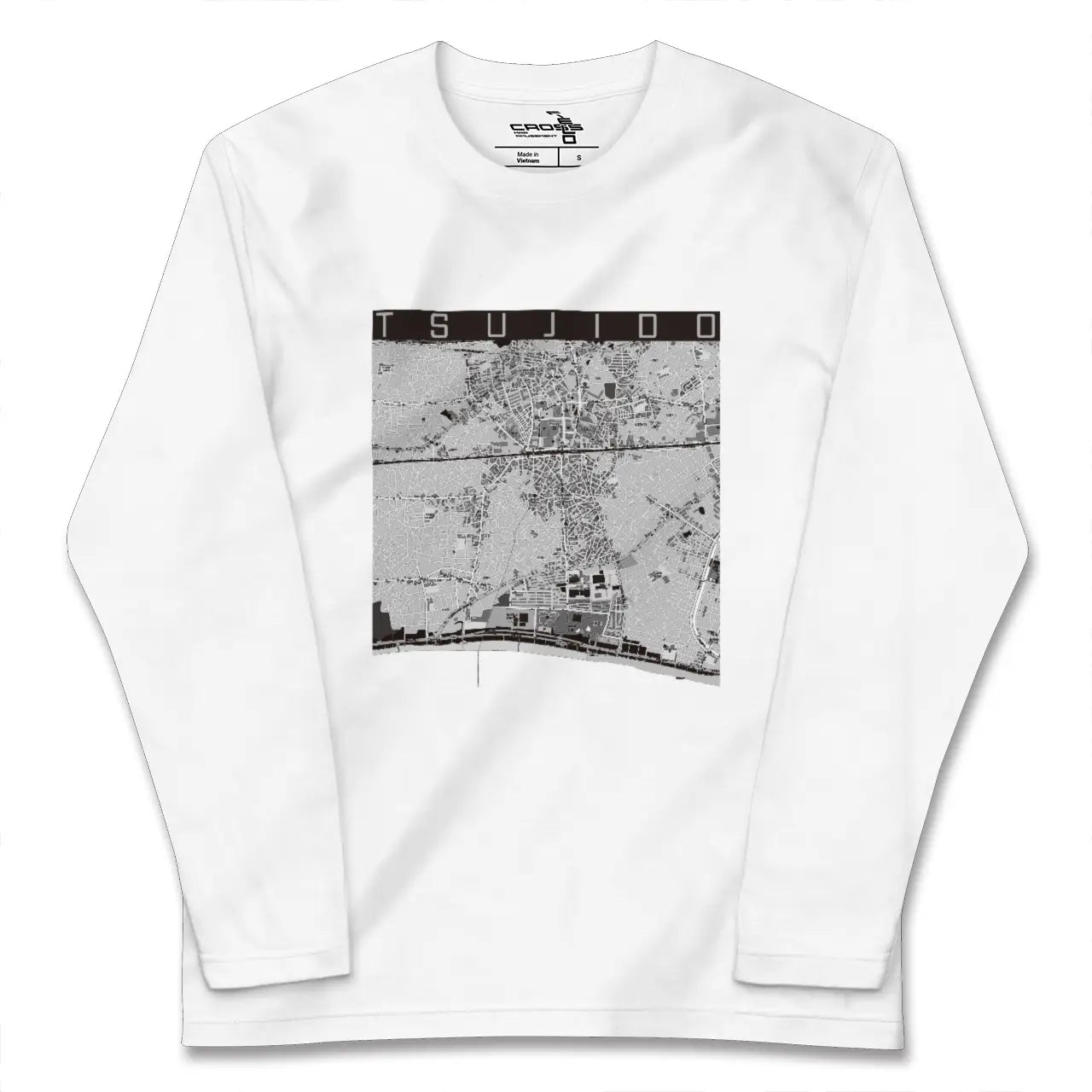 【辻堂(神奈川県)】地図柄ロングスリーブTシャツ