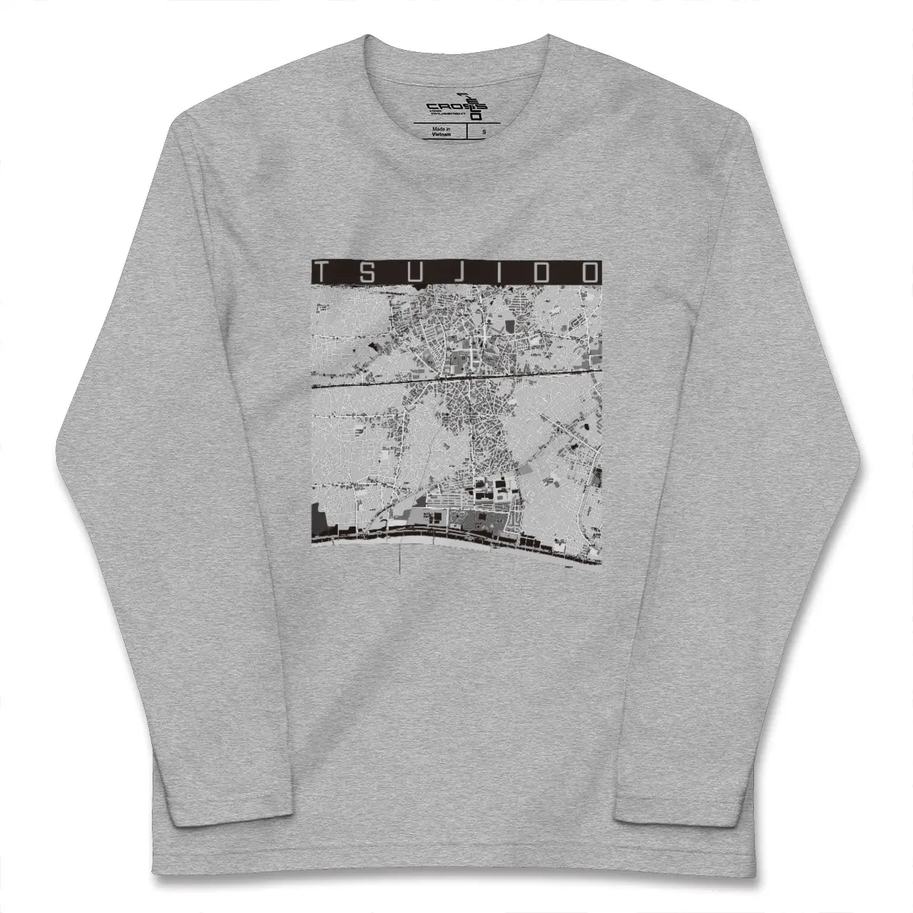 【辻堂(神奈川県)】地図柄ロングスリーブTシャツ