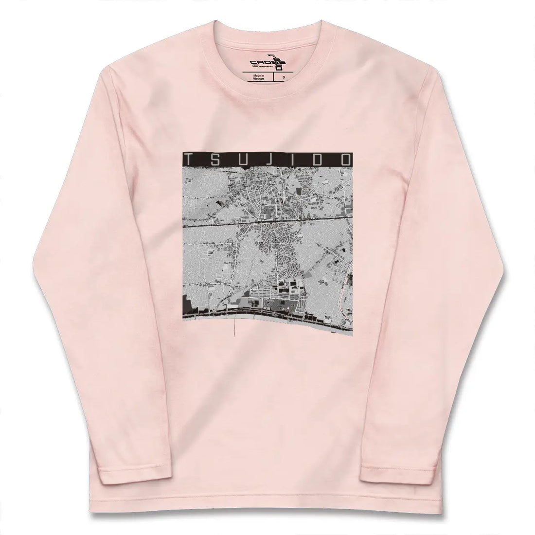 【辻堂(神奈川県)】地図柄ロングスリーブTシャツ