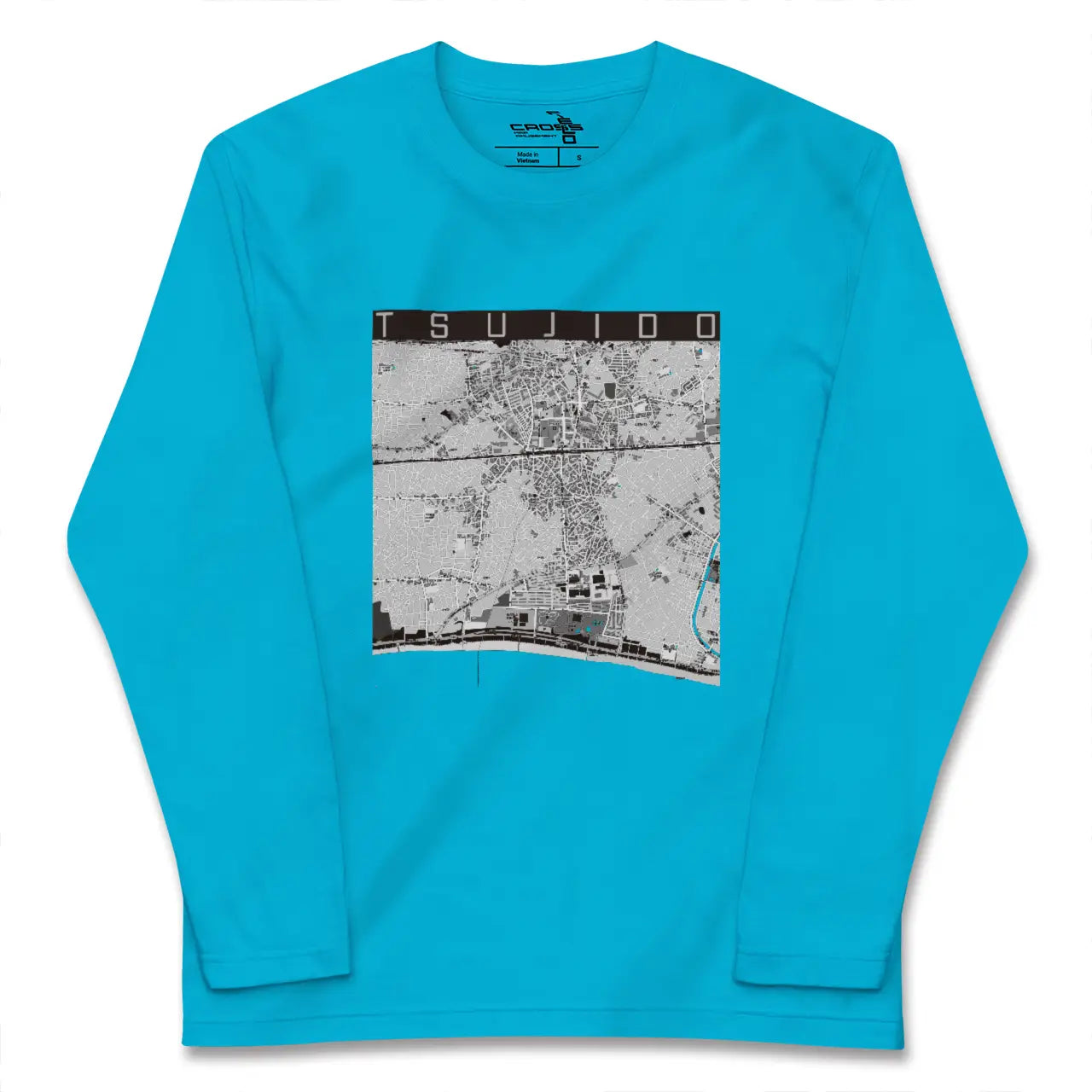 【辻堂(神奈川県)】地図柄ロングスリーブTシャツ