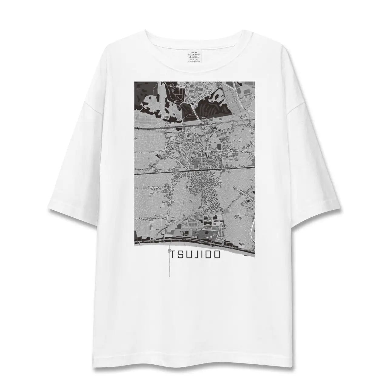 【辻堂(神奈川県)】地図柄ビッグシルエットTシャツ