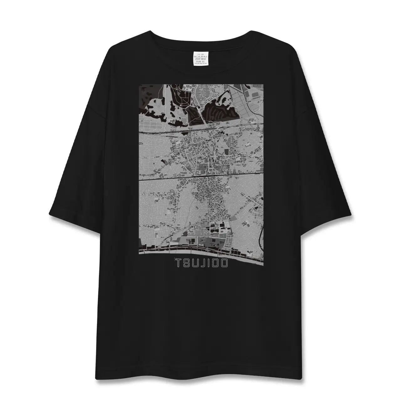 【辻堂(神奈川県)】地図柄ビッグシルエットTシャツ