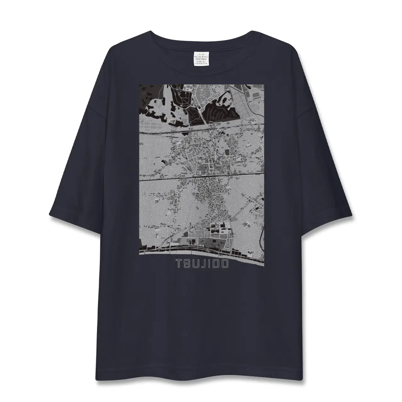 【辻堂(神奈川県)】地図柄ビッグシルエットTシャツ