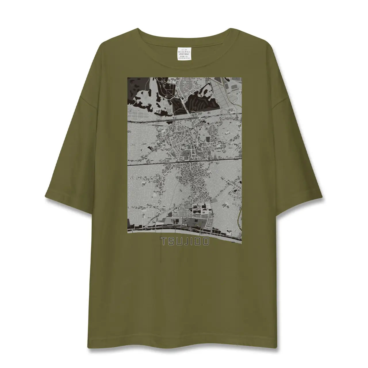 【辻堂(神奈川県)】地図柄ビッグシルエットTシャツ