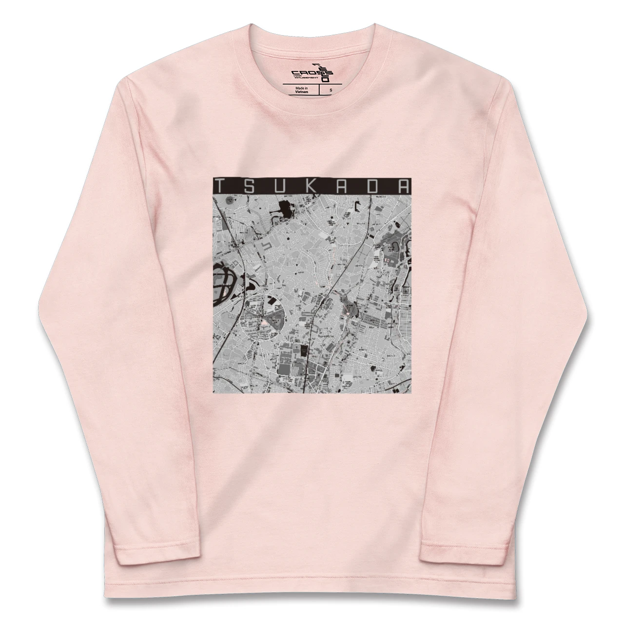 【塚田(千葉県)】地図柄ロングスリーブTシャツ