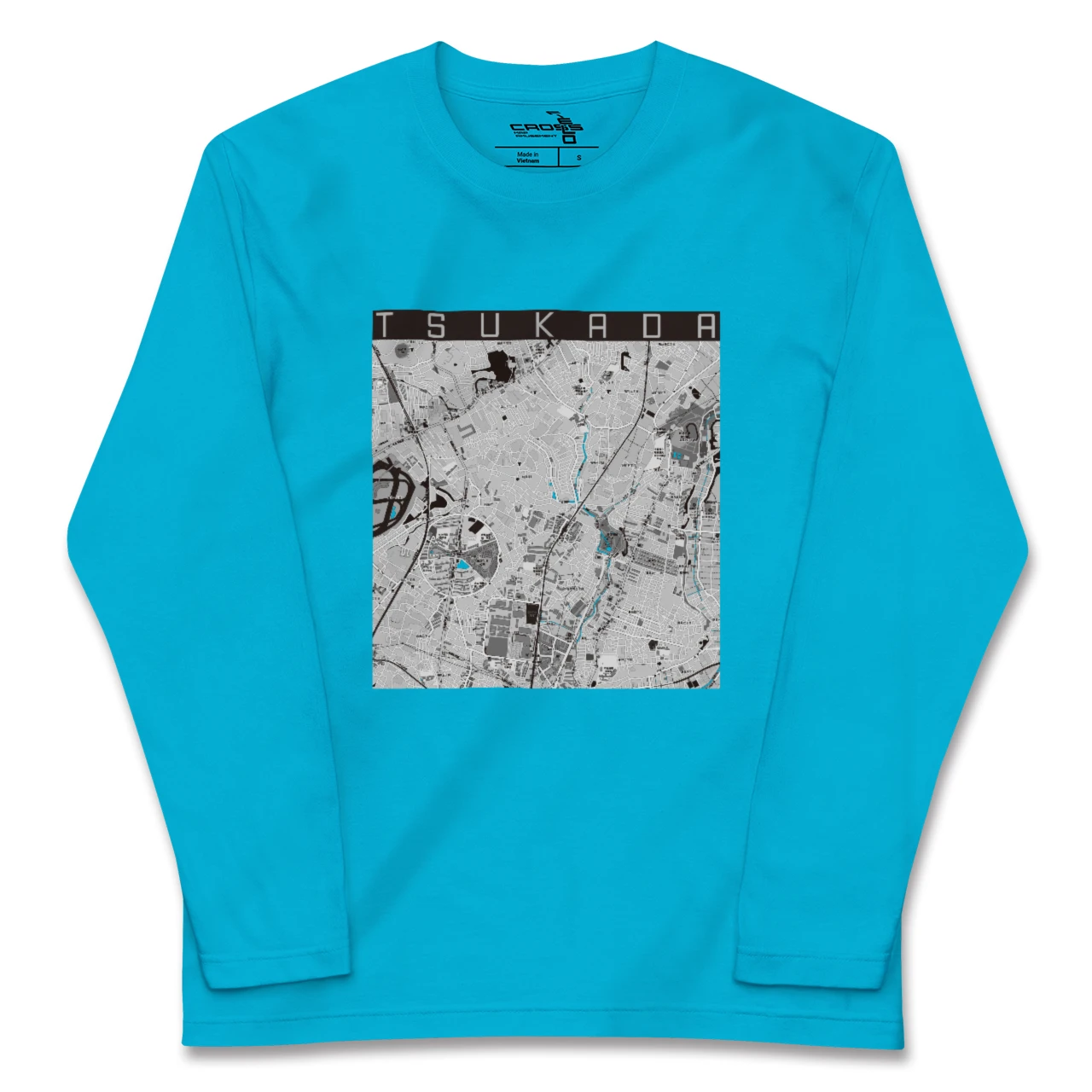 【塚田(千葉県)】地図柄ロングスリーブTシャツ