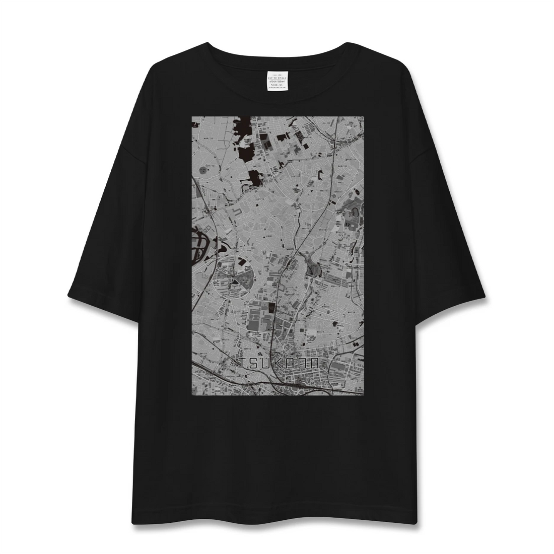 【塚田(千葉県)】地図柄ビッグシルエットTシャツ