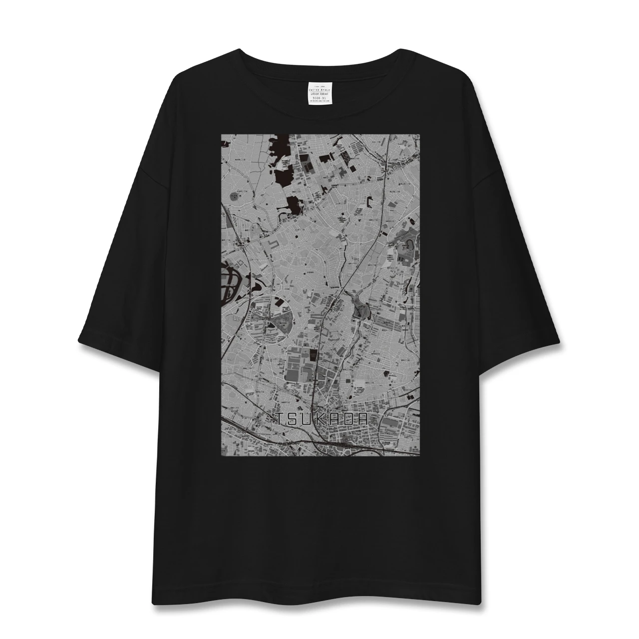 【塚田(千葉県)】地図柄ビッグシルエットTシャツ