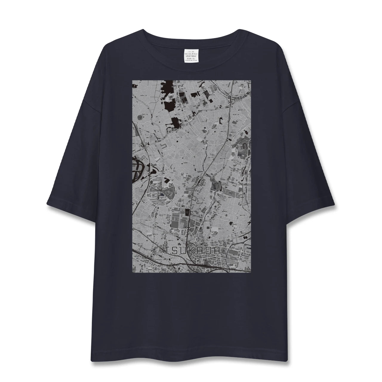 【塚田(千葉県)】地図柄ビッグシルエットTシャツ